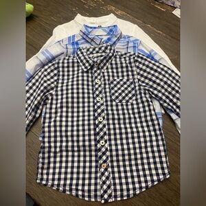 Lot of three button down size 5 boy dress shirts, Arizona jeans Co  Old Navy